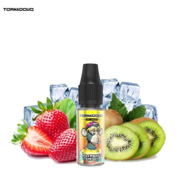 STRAWBERRY KIWI ICE 10ML NIC SALT - TORNADOLIQ