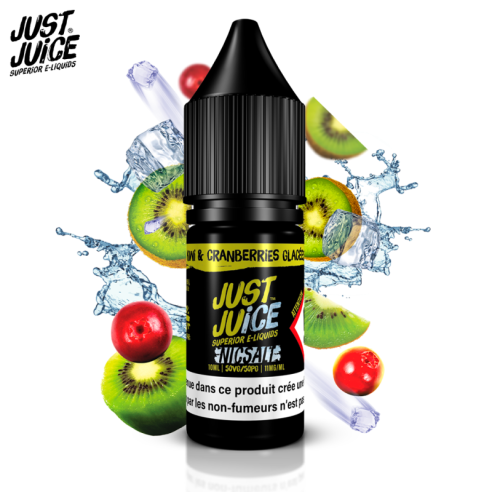 KIWI & CRANBERRIES GLACÉES 10ML NIC SALT - JUST JUICE