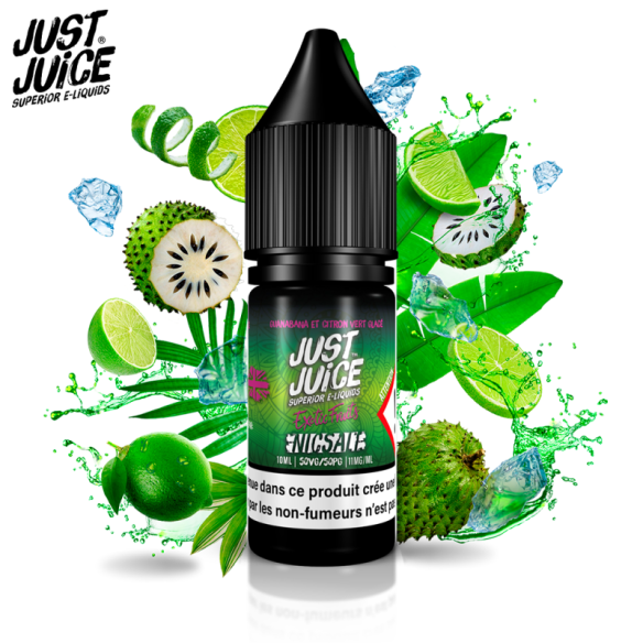 GUANABANA & CITRON VERT GLACÉ 10ML NIC SALT - JUST JUICE