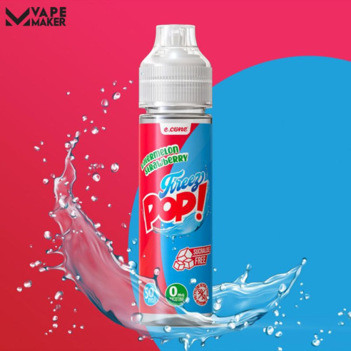 POP WATERMELON STRAWBERRY 50ML -FREEZ POP BY VAPE MAKER