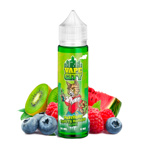 PASTÈQUE FRUITS ROUGES KIWI 50ML - VAPE CITY