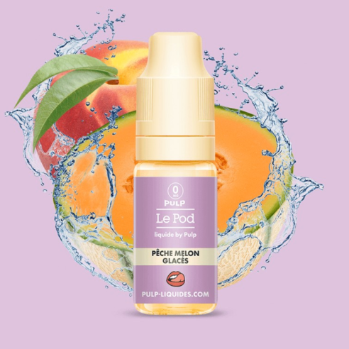 PÊCHE MELON GLACÉS 10ML - POD BY PULP NIC SALT