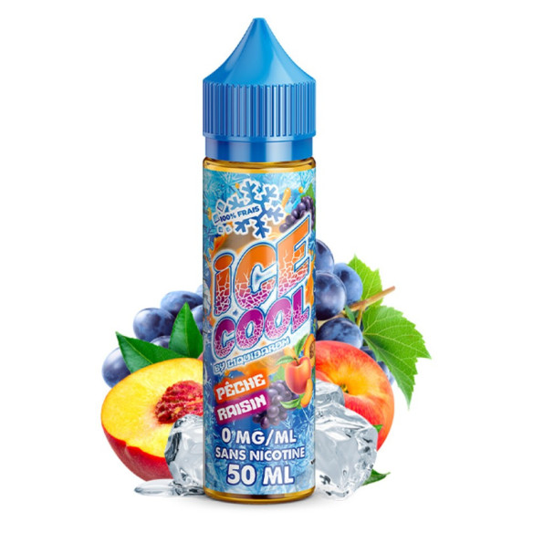 PÊCHE RAISIN 50ML - ICE COOL BY LIQUIDAROM