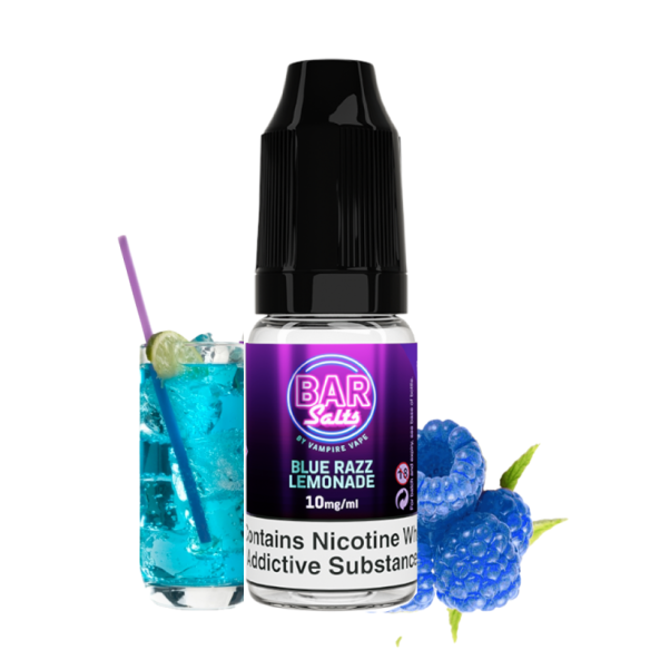 BLUE RAZZ LEMONADE 10ML - BAR SALTS BY VAMPIRE VAPE
