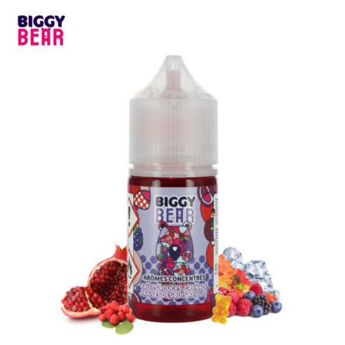 CONCENTRÉ FRUITS ROUGES GRENADE FRAISE DES BOIS ACIDULÉE 30ML - BIGGY BEAR