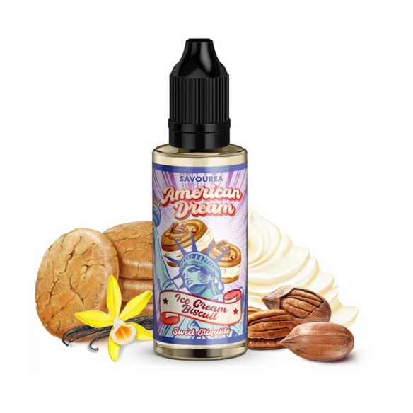 CONCENTRÉ ICE CREAM BISCUIT 30ML - AMERICAN DREAM BY SAVOUREA