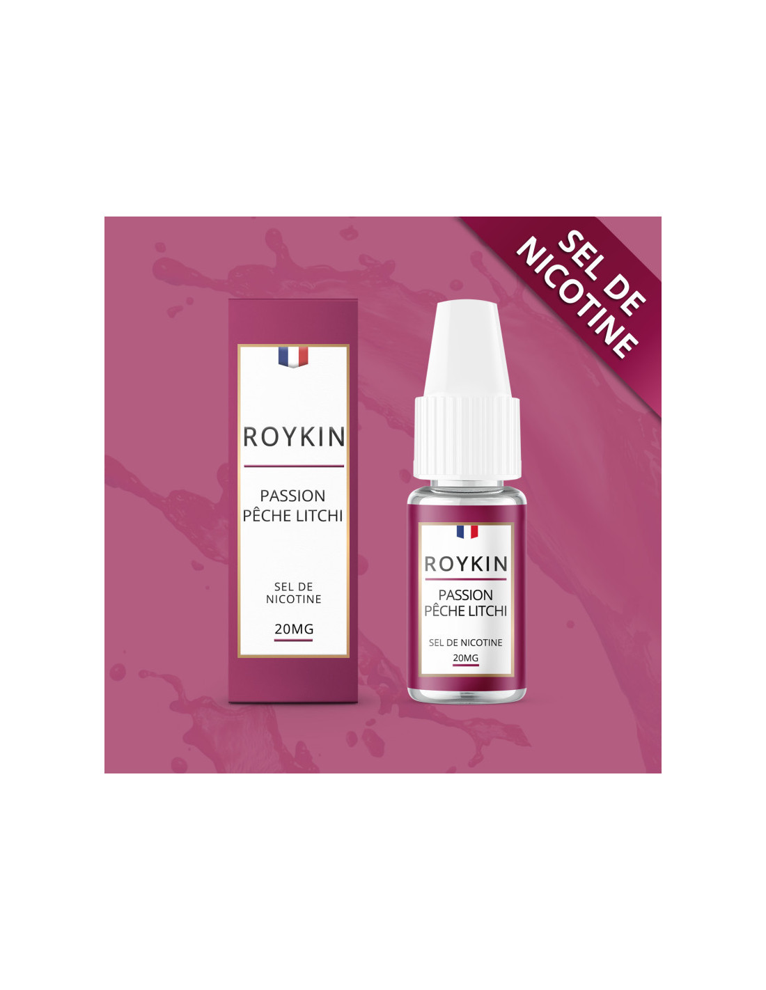 PASSION PÊCHE LITCHI 10ML NIC SALT - ROYKIN 4,99 € AlkaVape