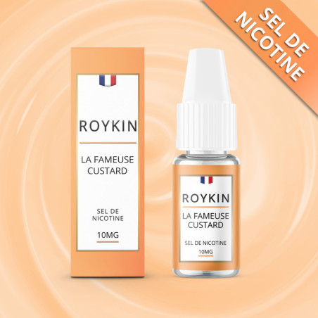 LA FAMEUSE CUSTARD 10ML NIC SALT - ROYKIN-AlkaVape.fr - Vapotes - E-liquides - Résistances-4,99 €