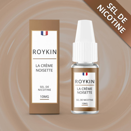 CRÈME DE NOISETTE 10ML NIC SALT - ROYKIN-AlkaVape.fr - Vapotes - E-liquides - Résistances-4,99 €