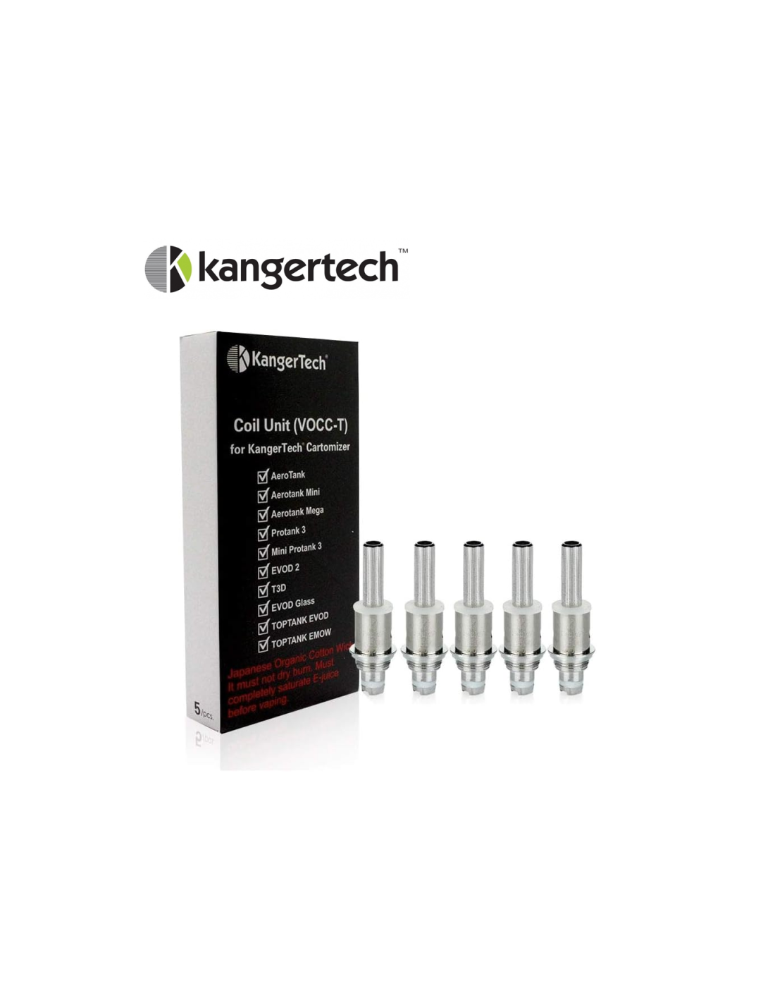 RÉSISTANCES VOCC-T (5PCS) - KANGERTECH 6,79 € AlkaVape