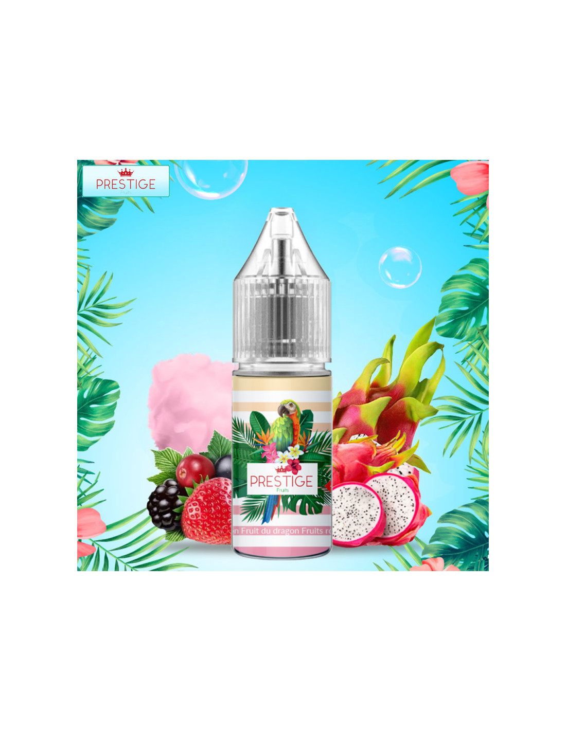 COTTON CANDY FRUIT DU DRAGON FRUITS ROUGES NIC SALT 10ML - PRESTIGE FRUITS 4,99 € AlkaVape