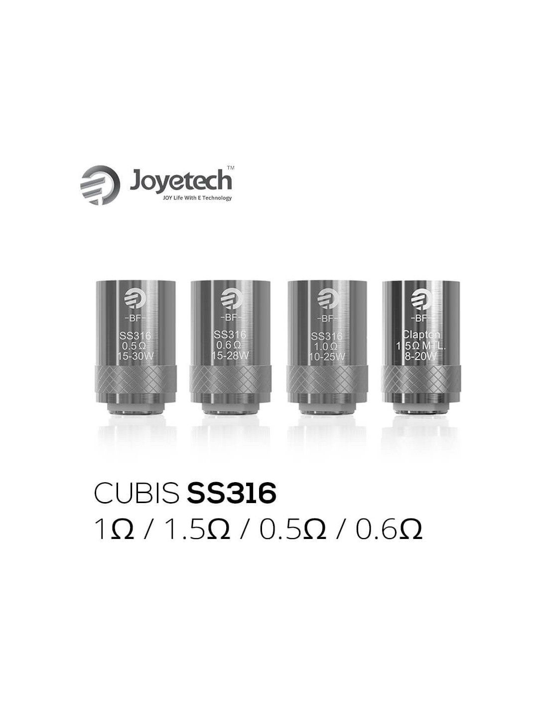 JOYETECH RÉSISTANCE CUBIS AIO SS316 (5PCS) 6,79 € AlkaVape