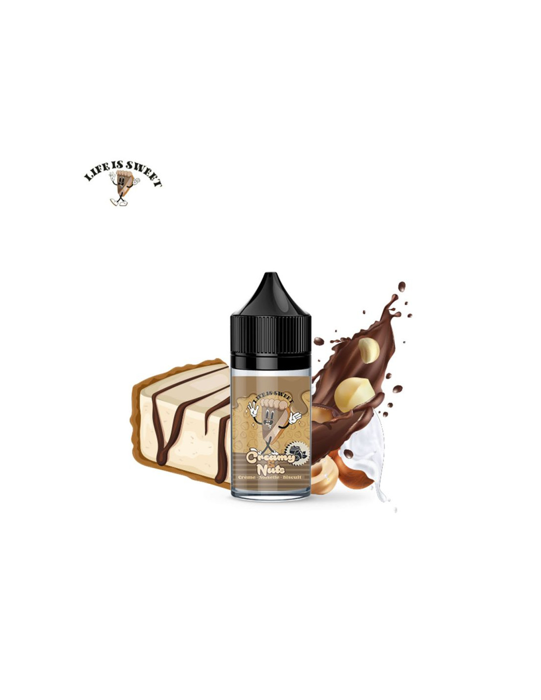 CONCENTRÉ CREAMY & NUTS 30ML - LIFE IS SWEET 8,99 € AlkaVape