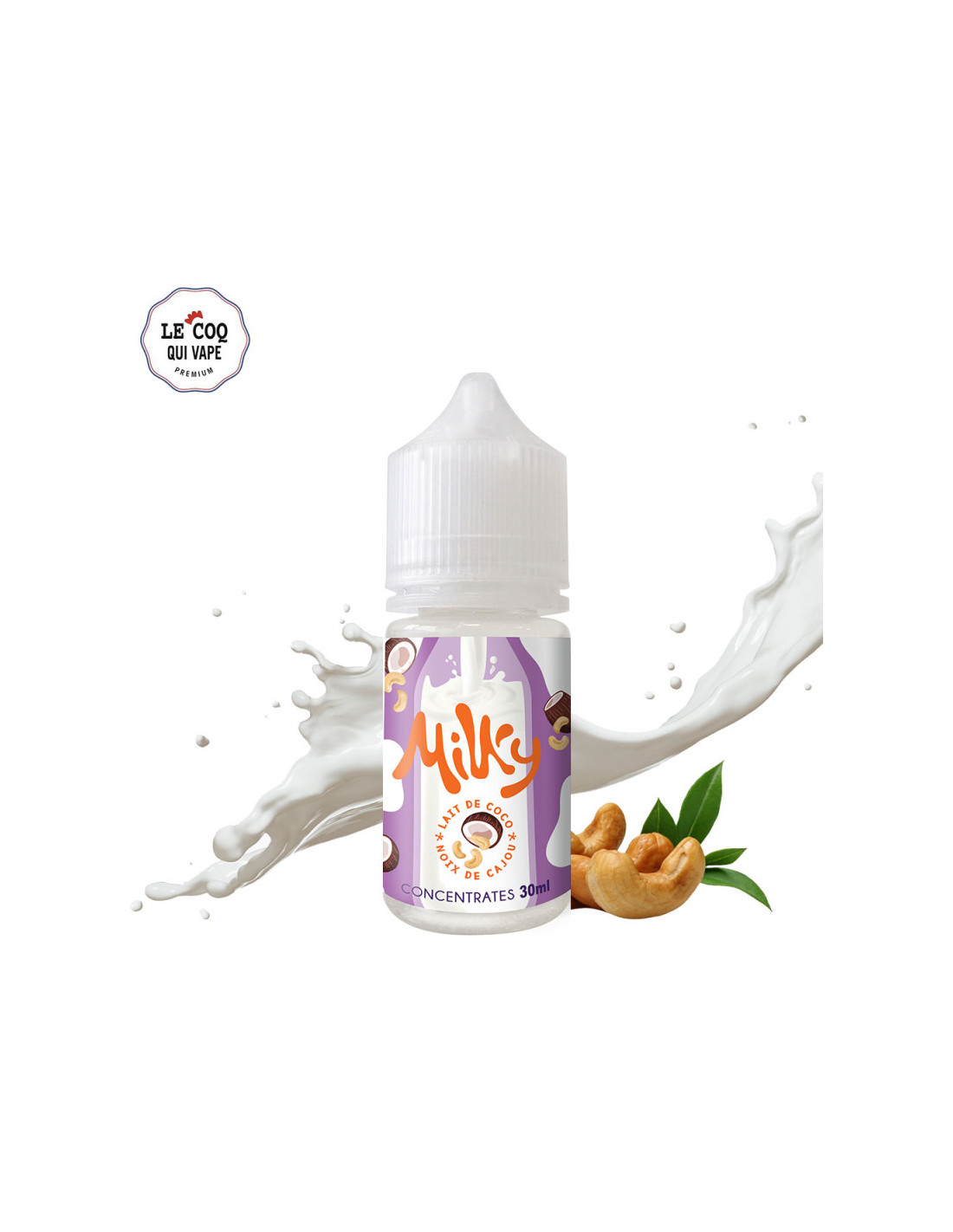 CONCENTRÉ MILKY COCO CAJOU 30ML - LE COQ QUI VAPE 8,99 € AlkaVape