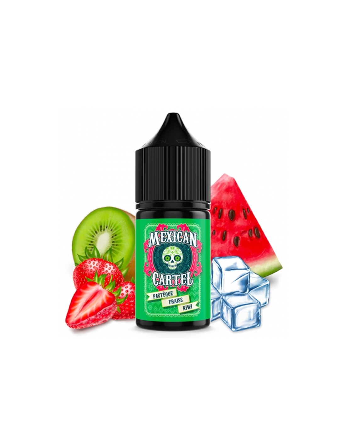 CONCENTRÉ PASTÈQUE FRAISE KIWI 30ML - MEXICAN CARTEL 7,99 € AlkaVape