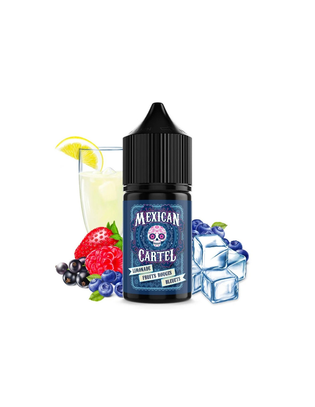 CONCENTRÉ LIMONADE FRUITS ROUGES BLEUETS 30ML - MEXICAN CARTEL 7,99 € AlkaVape