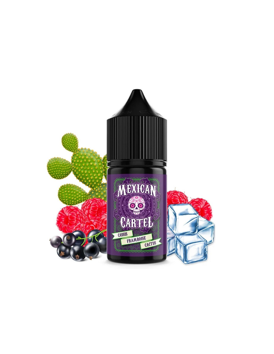 CONCENTRÉ CASSIS FRAMBOISE CACTUS 30ML - MEXICAN CARTEL 7,99 € AlkaVape