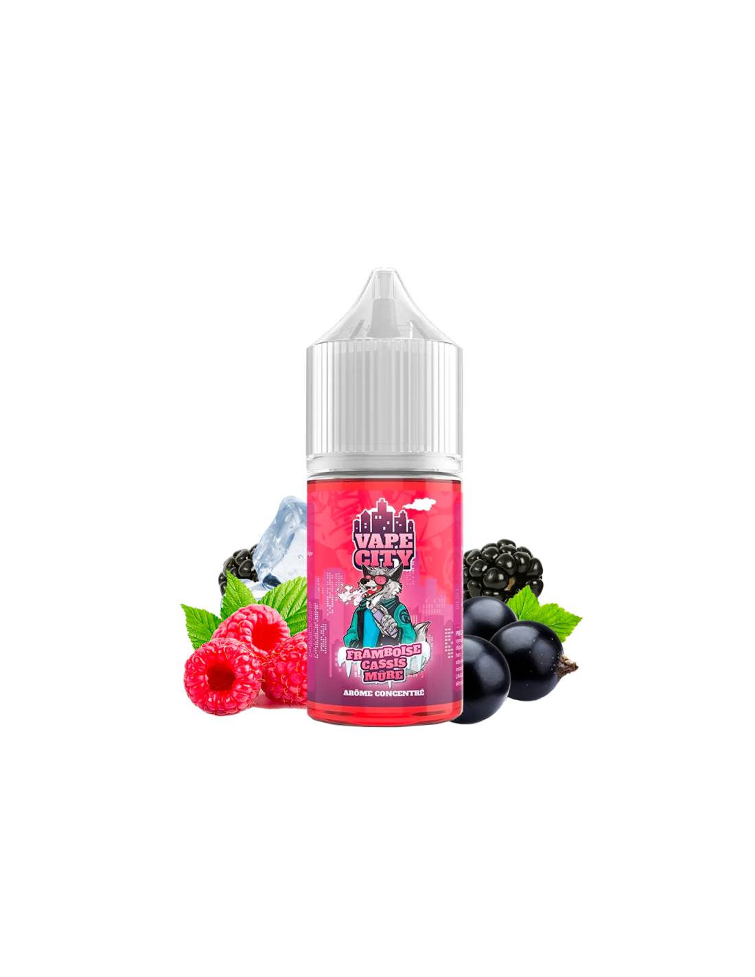 CONCENTRÉ FRAMBOISE CASSIS MÛRE 30ML - VAPE CITY 7,99 € AlkaVape