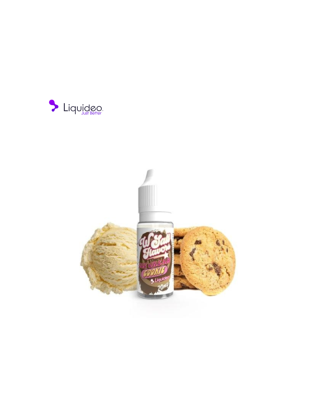 ICE CREAM COOKIE 10ML - WSALT FLAVORS BY LIQUIDEO 4,99 € AlkaVape