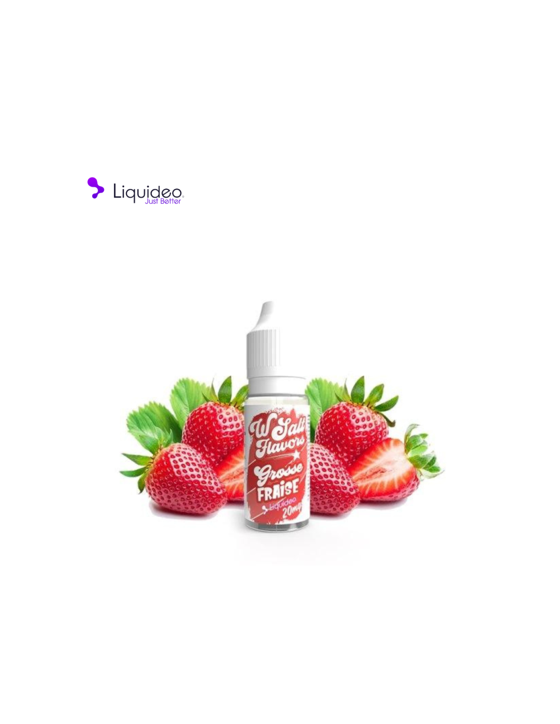 GROSSE FRAISE 10ML - WSALT FLAVORS BY LIQUIDEO 4,99 € AlkaVape