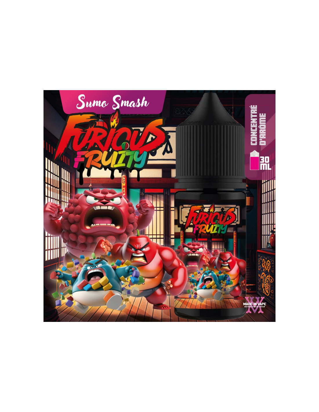 CONCENTRÉ SUMO SMASH 30ML - FURIOUS FRUITY BY MADE IN VAPE 7,99 € AlkaVape