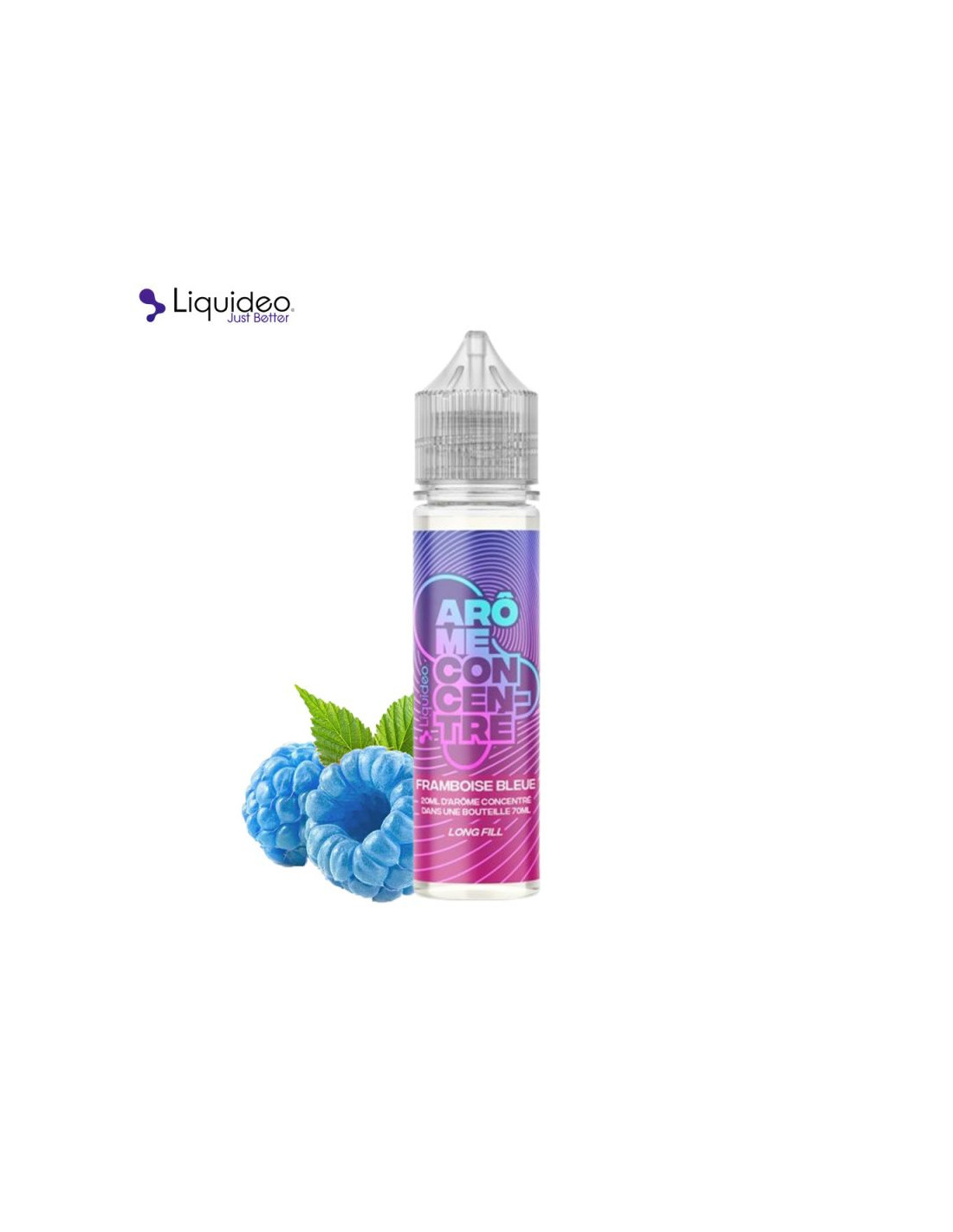CONCENTRÉ FRAMBOISE BLEUE 20ML - LIQUIDEO LONGFILL 7,99 € AlkaVape