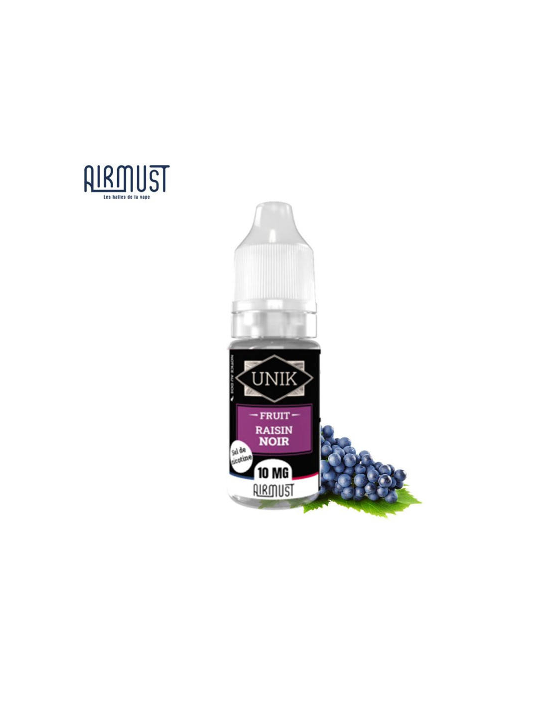 RAISIN NOIR 10ML NIC SALT - UNIK BY AIRMUST 4,99 € AlkaVape