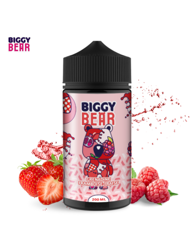 GRENADINE FRAMBOISE FRAISE 200ML - BIGGY BEAR 24,99 € AlkaVape