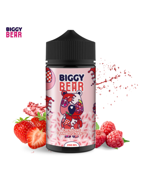 GRENADINE FRAMBOISE FRAISE 200ML - BIGGY BEAR