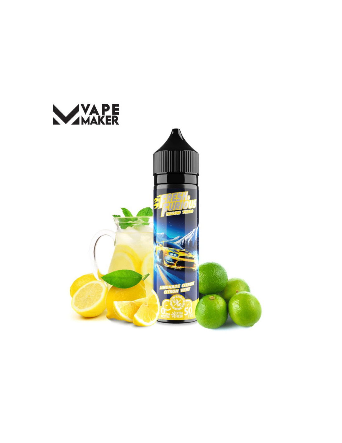 YELLOW TURBO 50ML - FRESH & FURIOUS BY VAPE MAKER 13,99 € AlkaVape