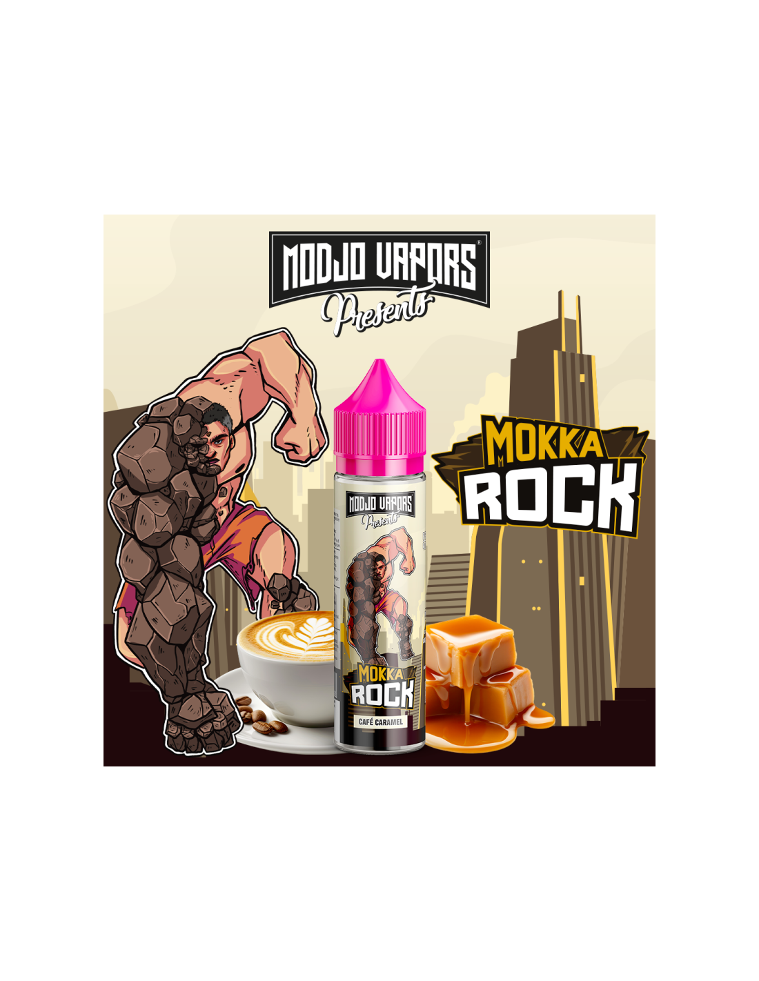 MOKKA ROCK 50ML - MODJO VAPORS BY LIQUIDAROM 13,99 € AlkaVape