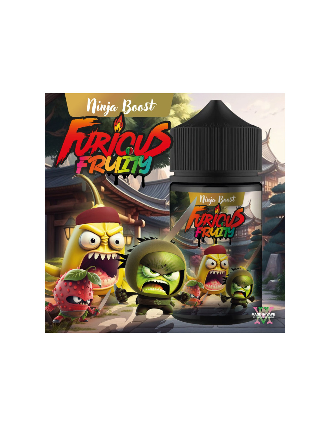 NINJA BOOST 50ML - FURIOUS FRUITY BY MADE IN VAPE 13,99 € AlkaVape