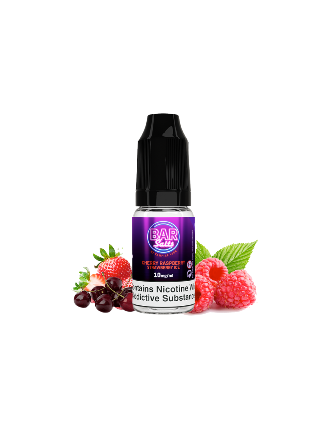 CHERRY RASPBERRY STRAWBERRY 10ML - BAR SALTS BY VAMPIRE VAPE 4,99 € AlkaVape