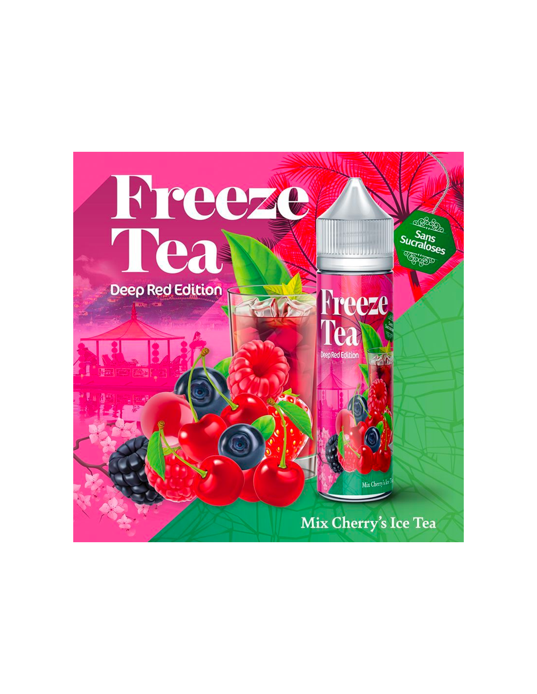 MIX CHERRY'S ICE TEA 50ML - FREEZE TEA BY MADE IN VAPE 13,99 € AlkaVape