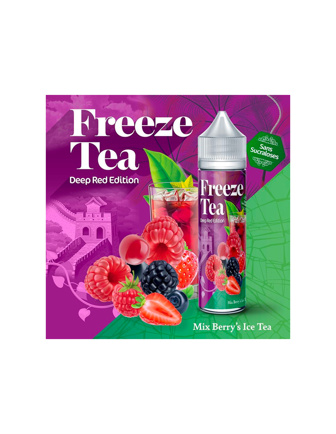 MIX BERRY'S ICE TEA 50ML - FREEZE TEA BY MADE IN VAPE 13,99 € AlkaVape