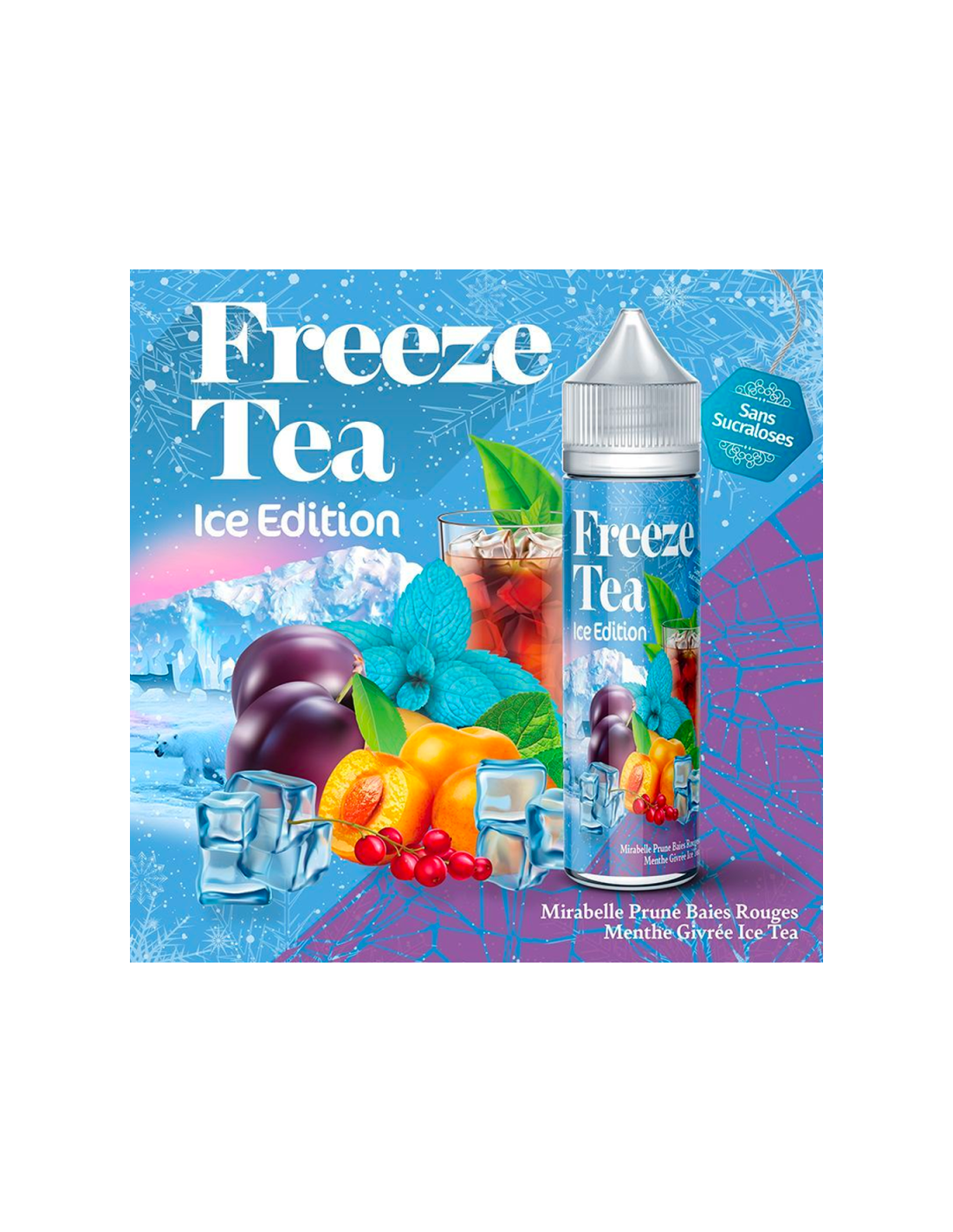 MIRABELLE PRUNE BAIES ROUGES ICE TEA 50ML - FREEZE TEA BY MADE IN VAPE 13,99 € AlkaVape