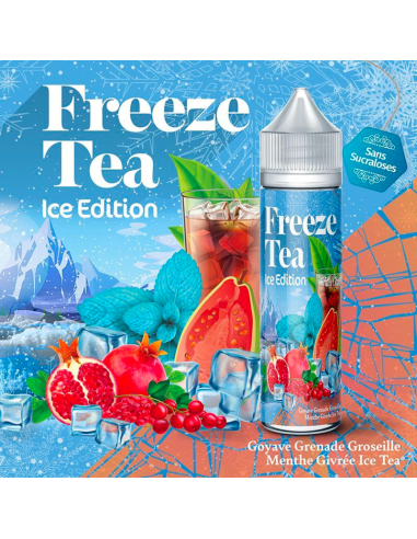 GOYAVE GRENADE GROSEILLE MENTHE GIVRÉE ICE TEA 50ML - FREEZE TEA BY MADE IN VAPE