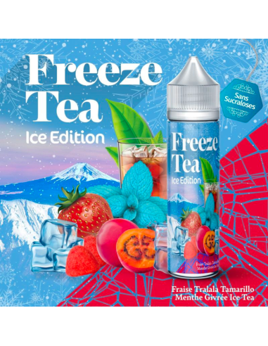 FRAISE TRALALA TAMARILLO MENTHE GIVRÉE ICE TEA 50ML - FREEZE TEA BY MADE IN VAPE