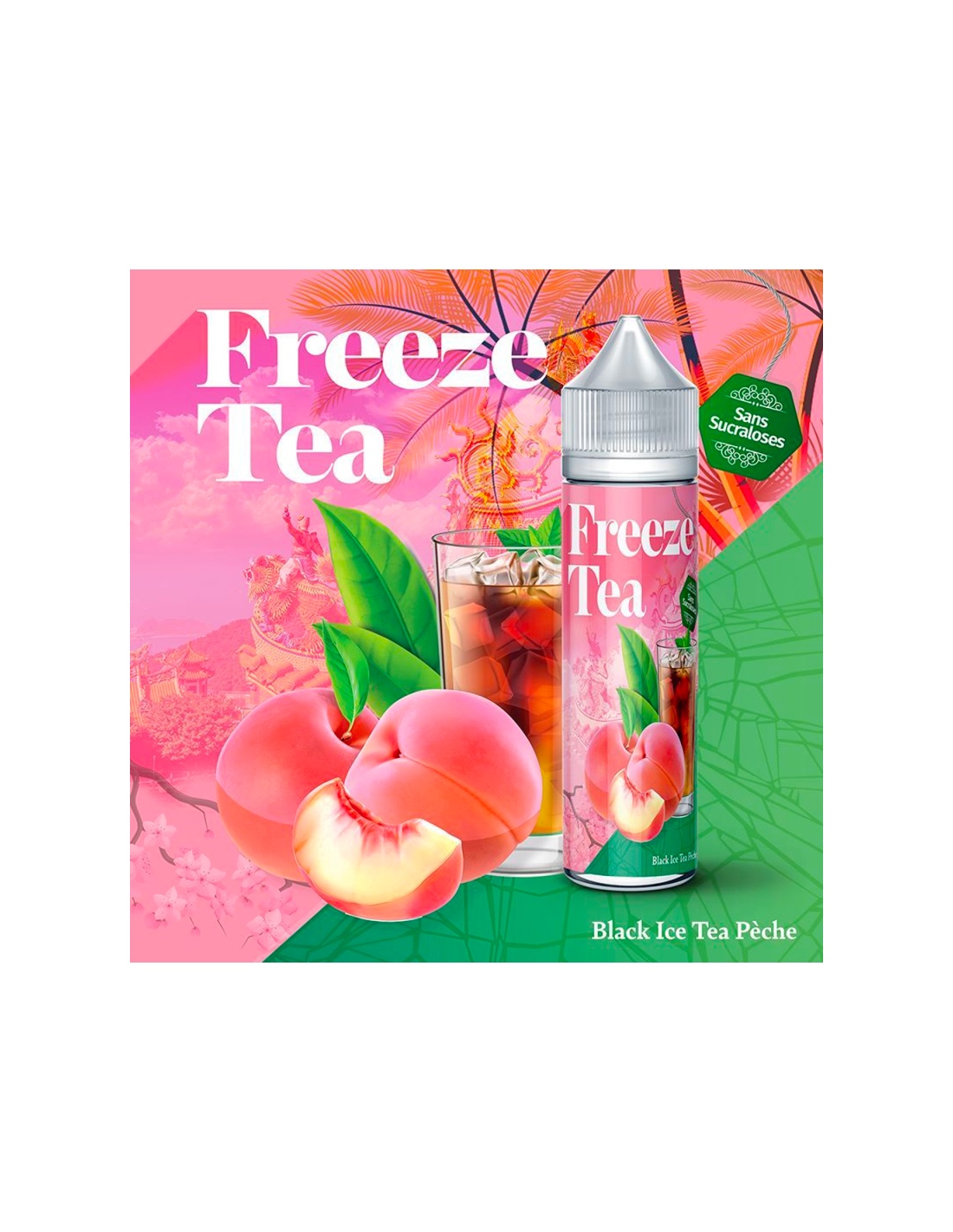 BLACK ICE TEA PEACH 50ML - FREEZE TEA BY MADE IN VAPE 13,99 € AlkaVape
