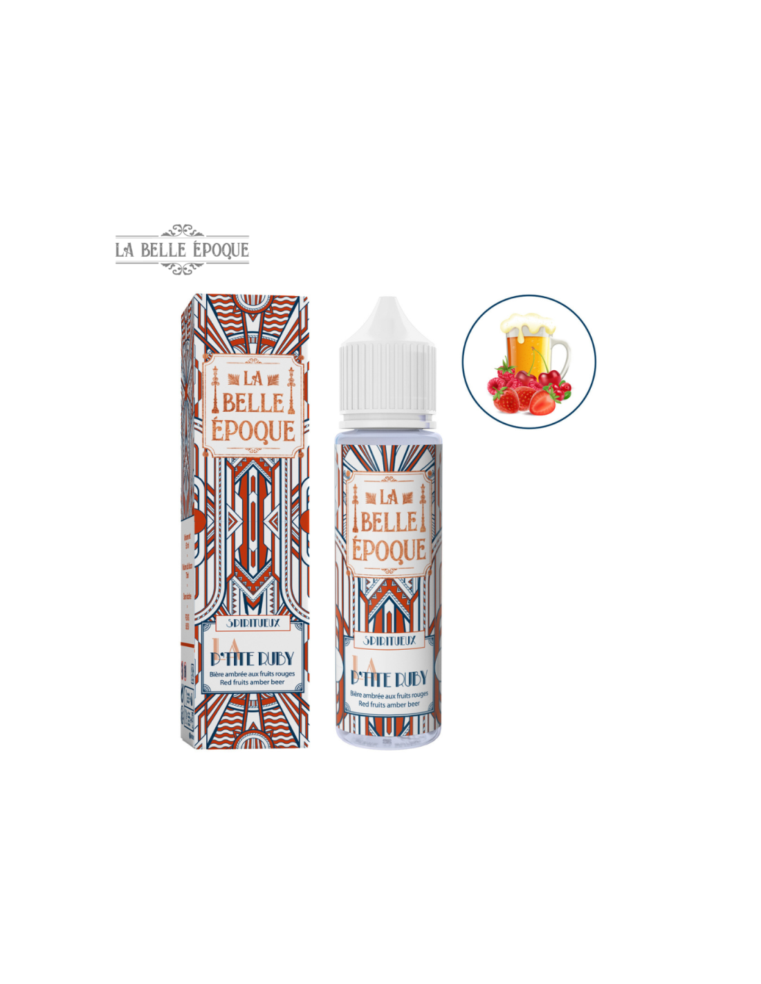 LA P'TITE RUBY BIÈRE AMBRÉE AUX FRUITS ROUGES 50ML - LA BELLE ÉPOQUE 13,99 € AlkaVape