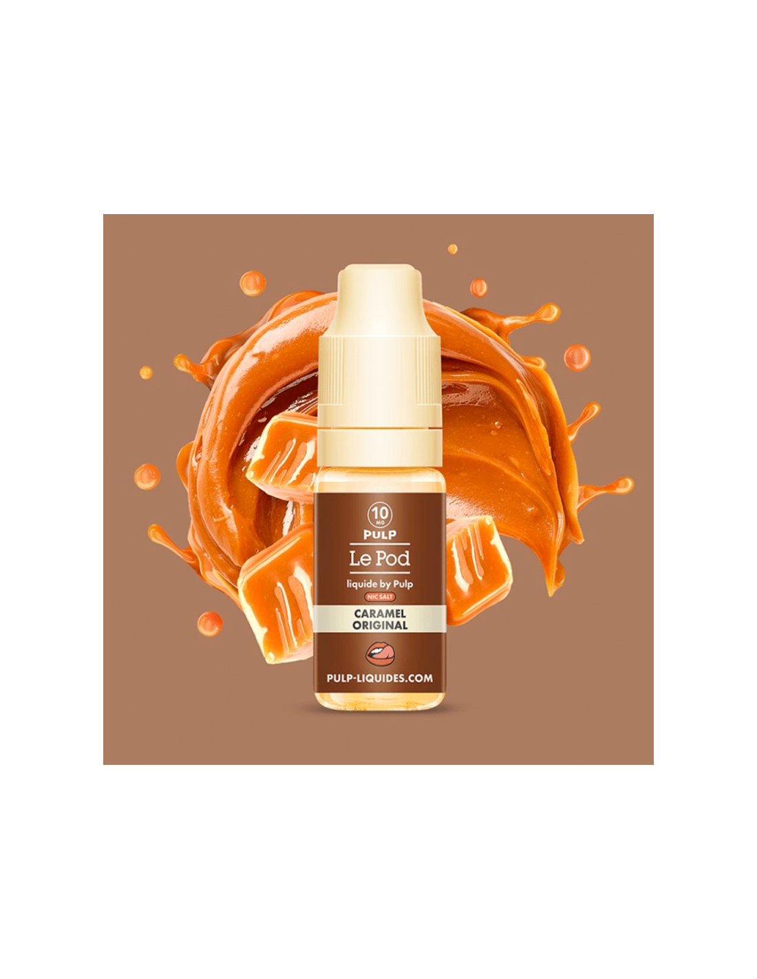 CARAMEL ORIGINAL 10ML - POD BY PULP NIC SALT 4,99 € AlkaVape