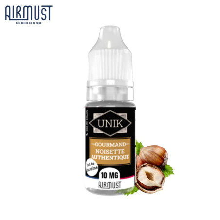 NOISETTE AUTHENTIQUE 10ML NIC SALT - UNIK BY AIRMUST