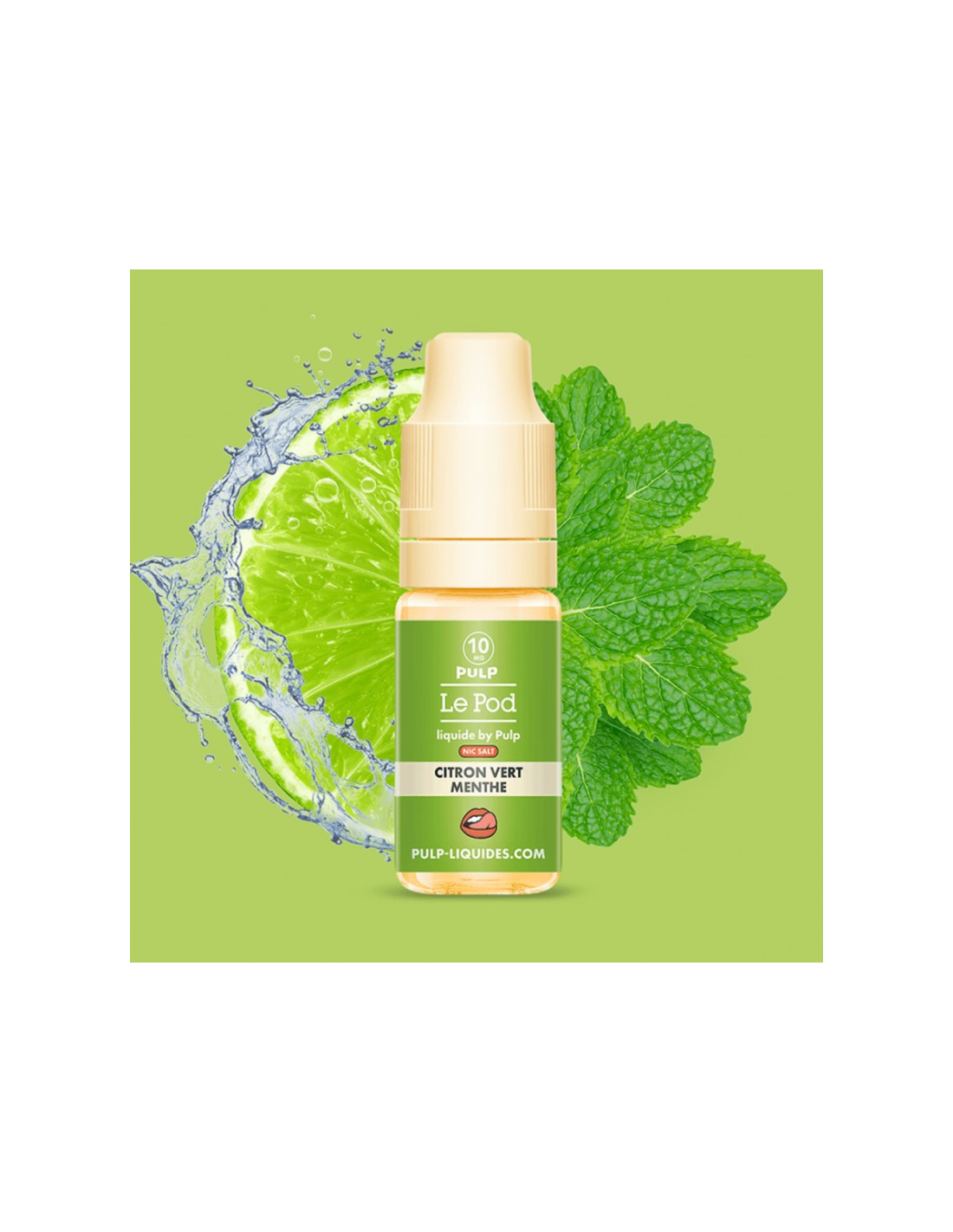 CITRON VERT MENTHE 10ML - POD BY PULP NIC SALT 4,99 € AlkaVape