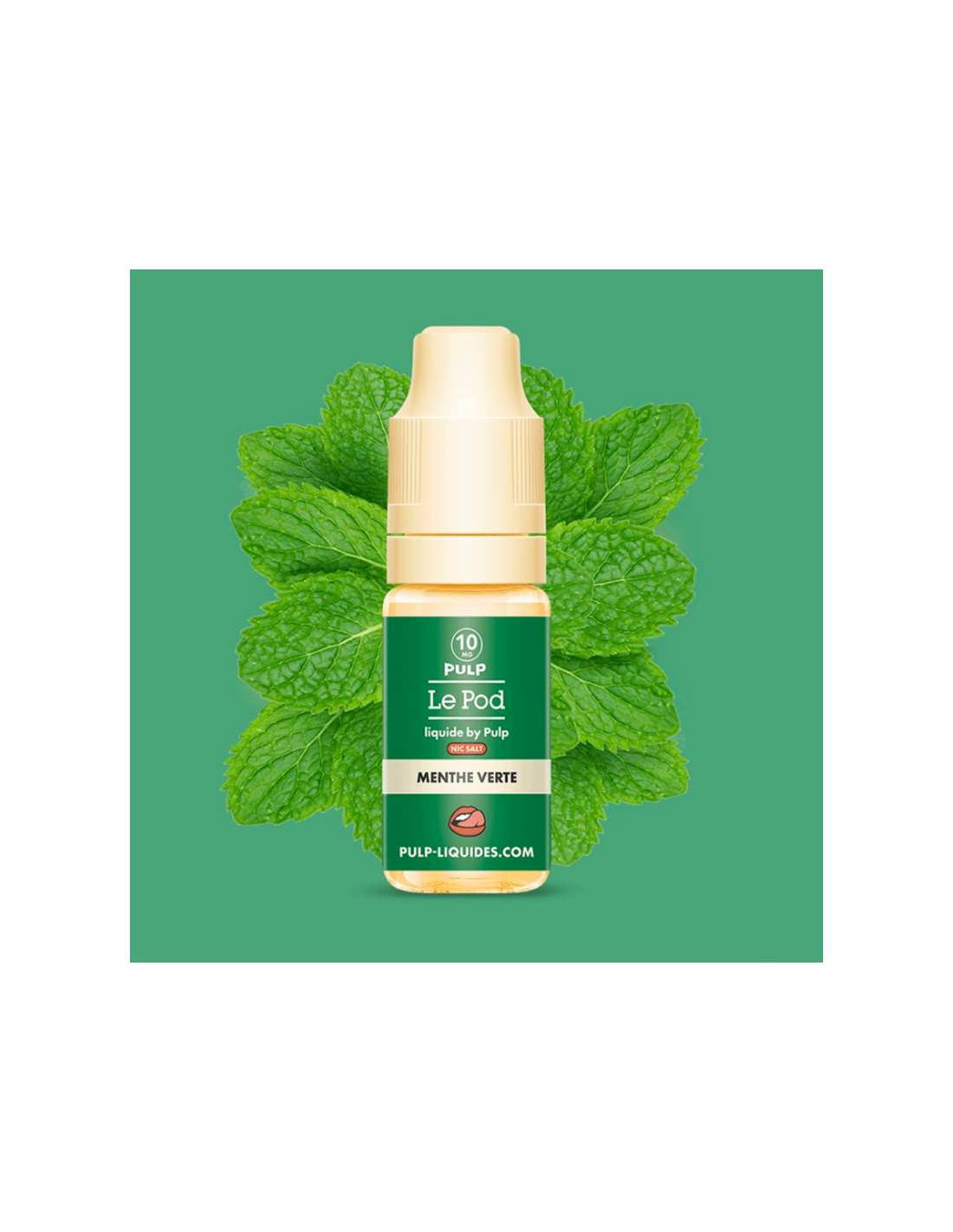 MENTHE VERTE 10ML - POD BY PULP NIC SALT 4,99 € AlkaVape