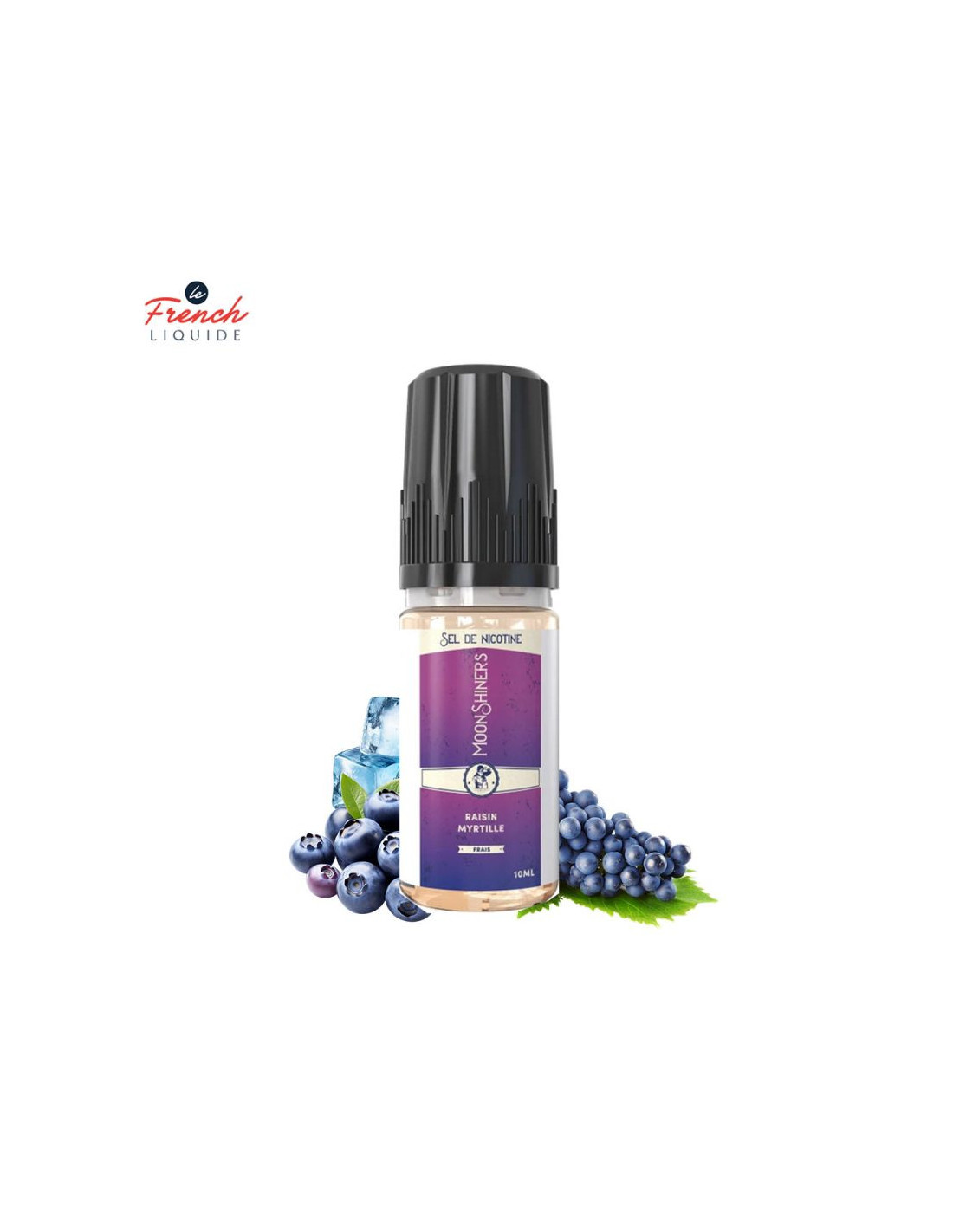 MOON SHINERS : RAISIN MYRTILLE FRAIS 10ML SALT - LE FRENCH LIQUIDE 4,99 € AlkaVape