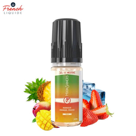 MOON SHINERS : MANGUE ANANAS FRAISE FRAIS 10ML SALT - LE FRENCH LIQUIDE