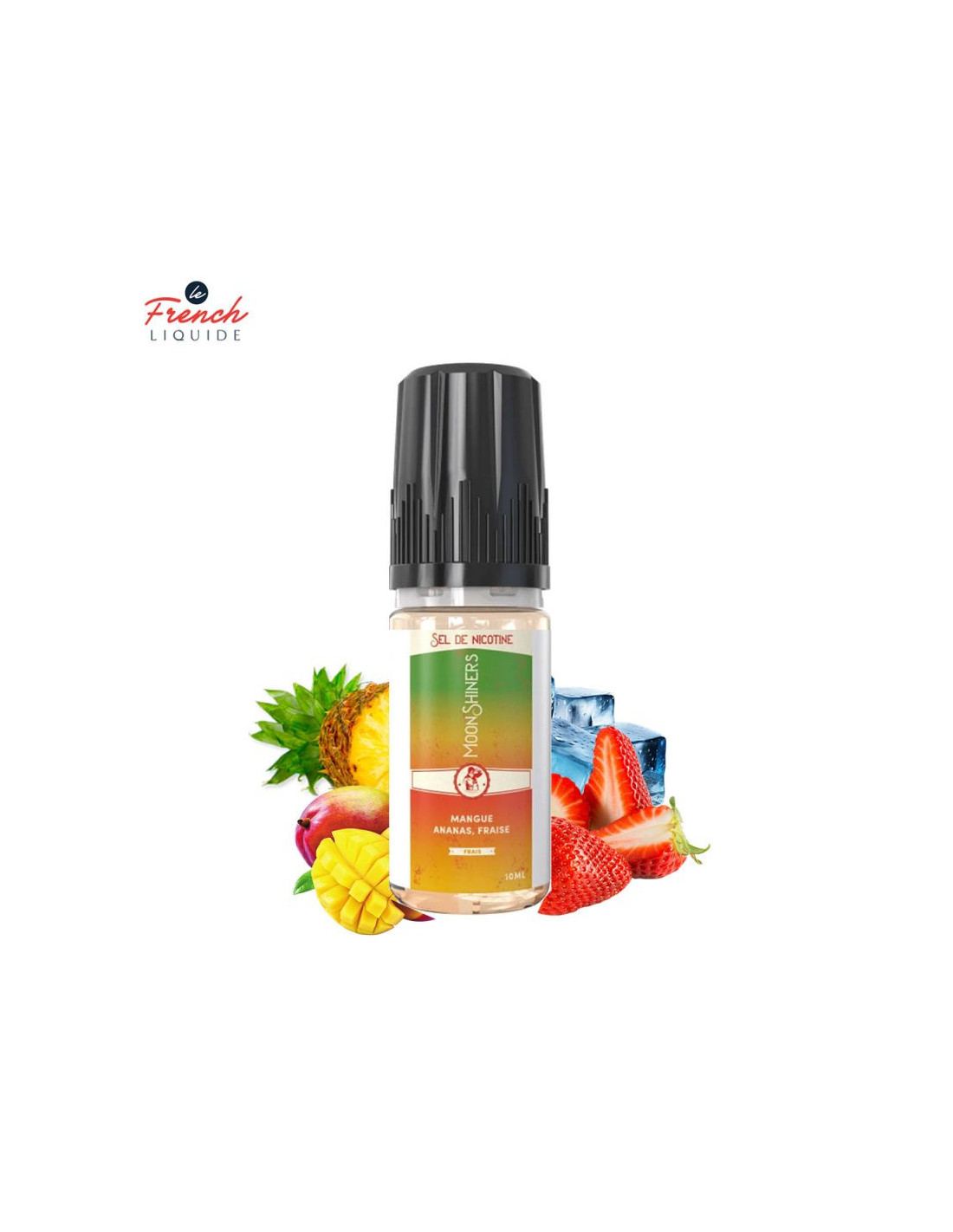 MOON SHINERS : MANGUE ANANAS FRAISE FRAIS 10ML SALT - LE FRENCH LIQUIDE 4,99 € AlkaVape