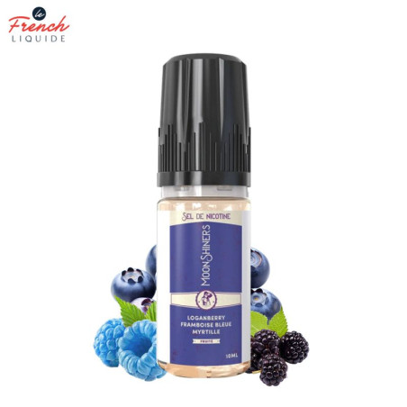 MOON SHINERS : LOGAN BERRY FRAMBOISE BLEUE MYRTILLE 10ML SALT - LE FRENCH LIQUIDE