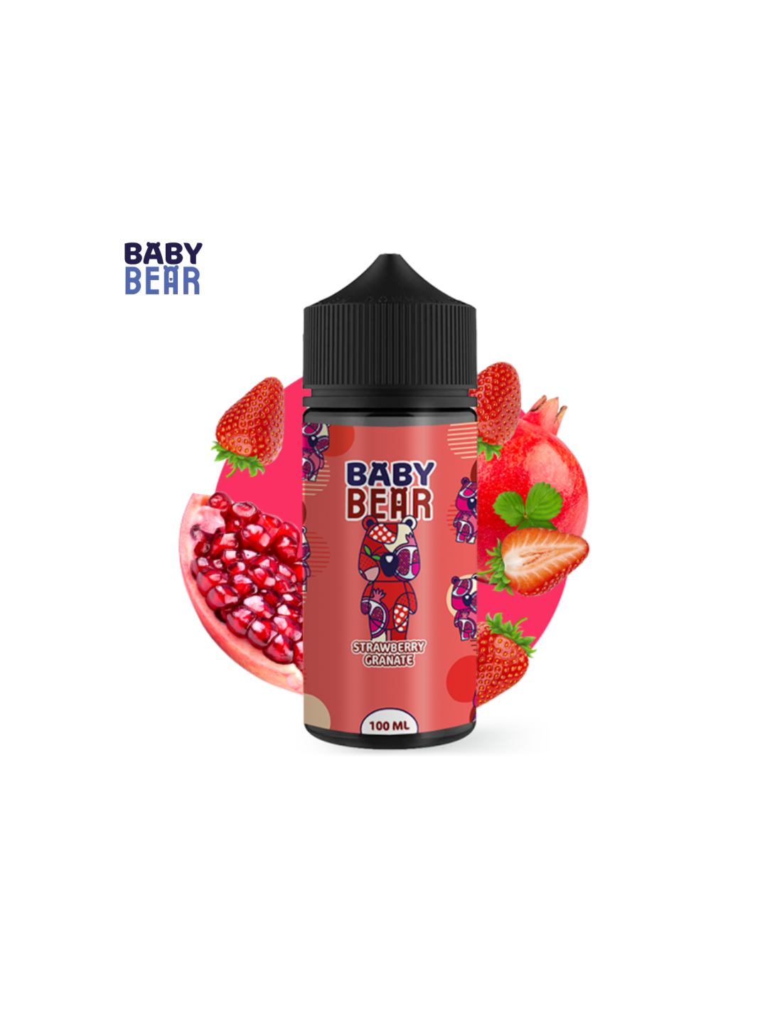 STRAWBERRY GRANATE 100ML - BABY BEAR 17,99 € AlkaVape
