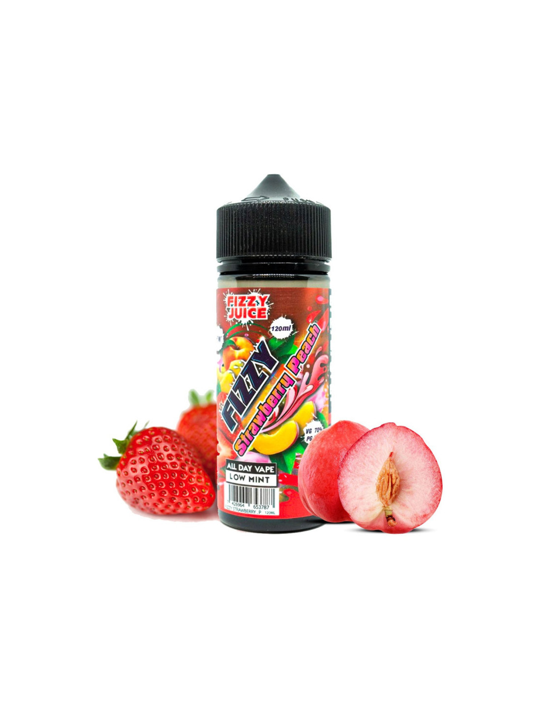 STRAWBERRY PEACH 100ML - FIZZY 17,99 € AlkaVape